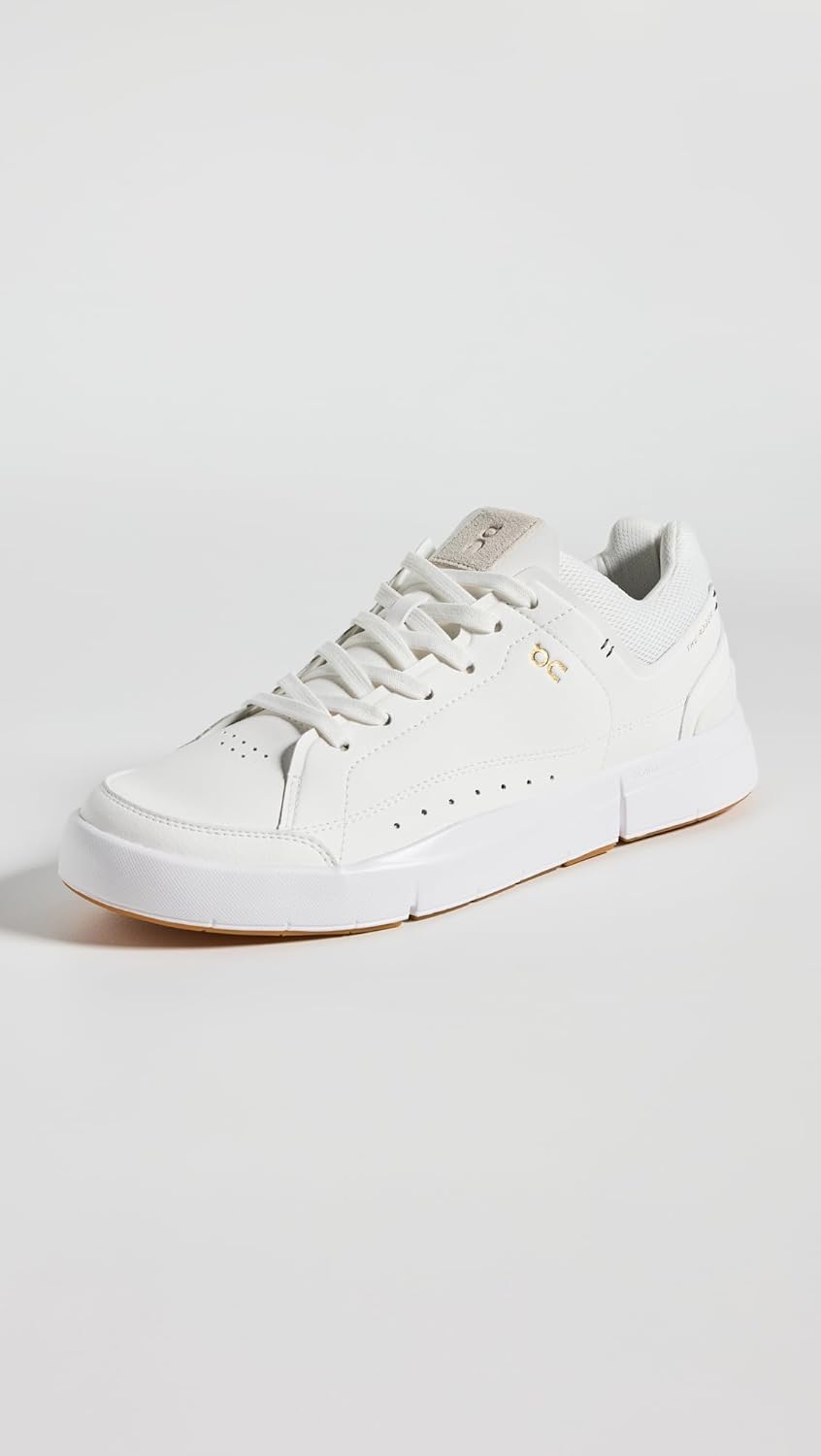 On Men's The Roger Centre Court Sneakers, White | Gum, 11.5